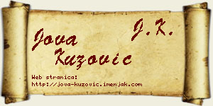Jova Kuzović vizit kartica